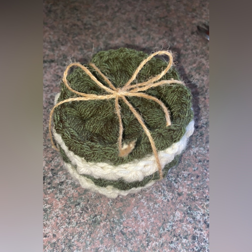 Rustic Christmas Coasters - Picture 3 of 4